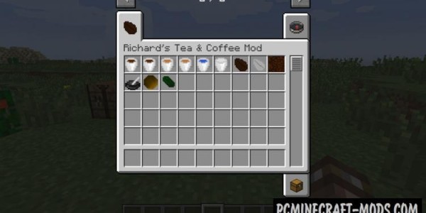 Coffee And Tea Mod For Minecraft 1.12.2, 1.11.2, 1.10.2, 1.7.10