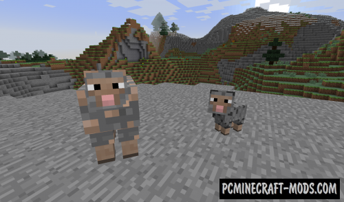 Ore Sheep - Farm Mod For Minecraft 1.12.2, 1.7.10