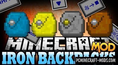 Iron Backpacks Mod For Minecraft 1.12.2, 1.11.2, 1.10.2, 1.7.10