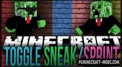 Toggle Sneak/Sprint Mod Mod For Minecraft 1.7.10, 1.6.4