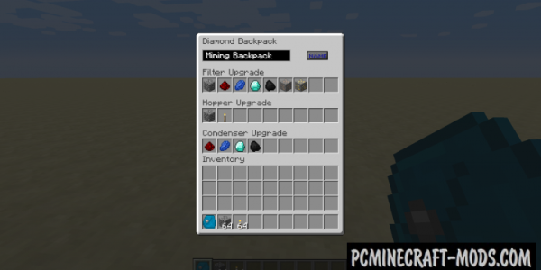 Iron Backpacks Mod For Minecraft 1.12.2, 1.11.2, 1.10.2, 1.7.10