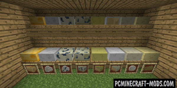 Cheese - Food Mod For Minecraft 1.12.2, 1.11.2, 1.7.10