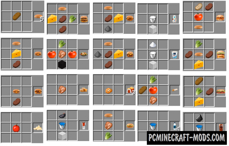 Fast Food Mod For Minecraft 1 7 10 Pc Java Mods