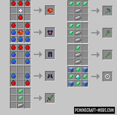 Superman - Weapons, Armor Mod For Minecraft 1.6.4
