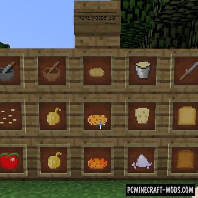 More Foods Mod For Minecraft 1.9.4, 1.9, 1.8.9