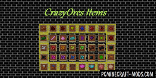 Crazy Ores - Blocks, Mobs Mod For Minecraft 1.7.10, 1.6.4