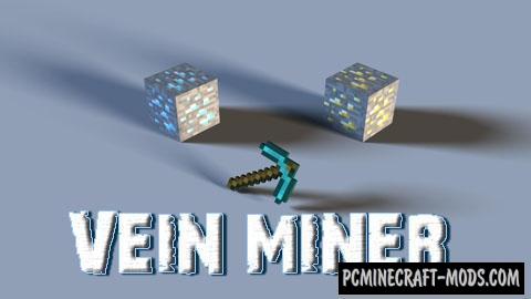 Vein Miner Farm Mod For Minecraft 1 18 1 1 17 1 1 12 2 Pc Java Mods