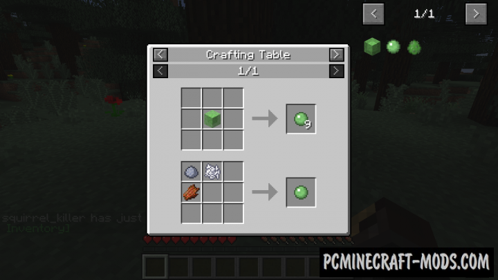 Slime Crafting - Tweak Mod For Minecraft 1.9