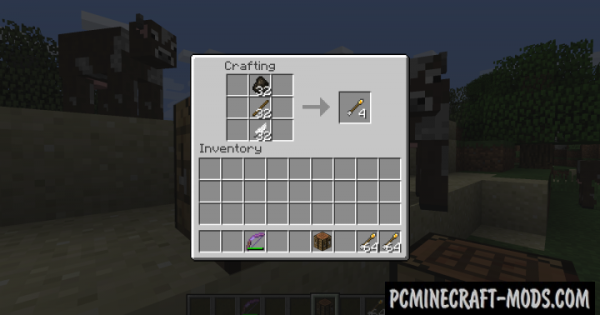 Torch Arrows Mod For Minecraft 1.12.1, 1.11.2, 1.10.2, 1.9 