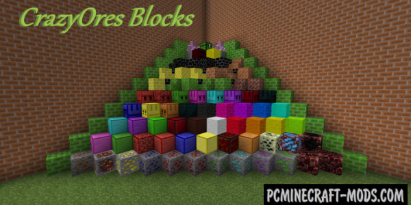 Crazy Ores - Blocks, Mobs Mod For Minecraft 1.7.10, 1.6.4
