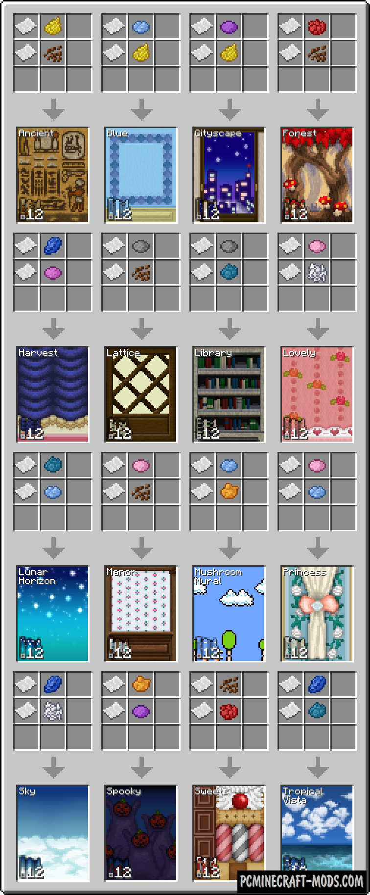 Wallpaper - Decor Mod For Minecraft 1.8.9, 1.7.10