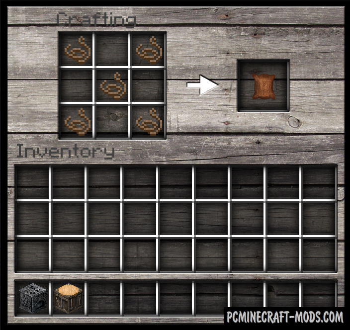 Craftable Leather and String - Tweak Mod For MC 1.8.9