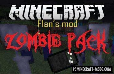 Flan's Zombie Pack - Guns Mod For Minecraft 1.12.2, 1.8.9