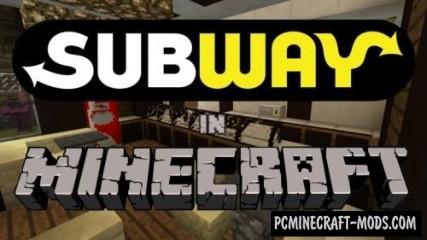 Subway - Food, New Blocks Mod For Minecraft 1.8.9