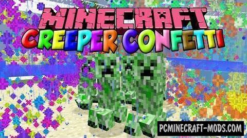 Creeper Confetti - Tweak Mod For Minecraft 1.19.3, 1.16.5, 1.12.2