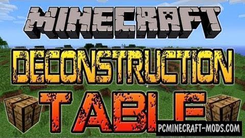 shuttle include Airlines Deconstruction Table - Tool Mod For MC 1.12.2, 1.8.9, 1.7.10 | PC Java Mods