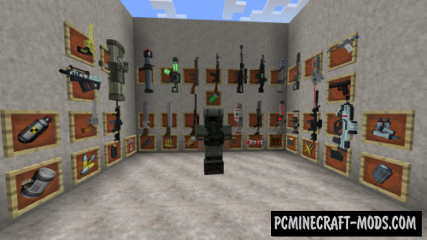 Techguns - Modern Guns, Armor Mod For MC 1.12.2, 1.7.10