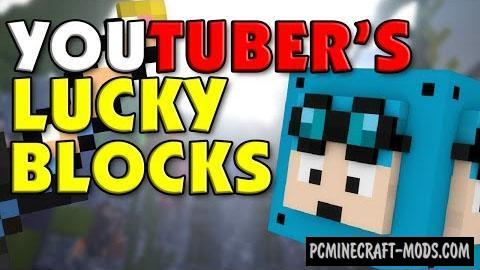 Youtuber’s Lucky Blocks Mod For Minecraft 1.8.9