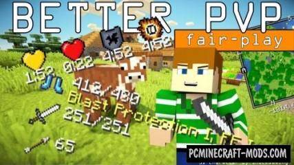 Better PvP "Fair-Play" Mod For Minecraft 1.20.4, 1.19.3, 1.16.5, 1.12.2