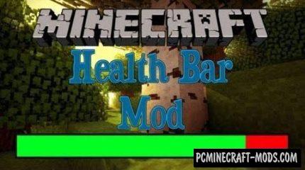 Health Bar - HUD Mod For Minecraft 1.12.2, 1.11.2, 1.7.10