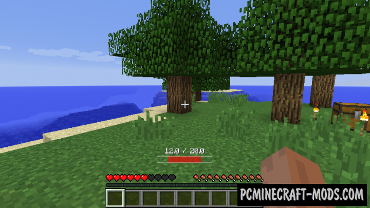 Health Bar - HUD Mod For Minecraft 1.12.2, 1.11.2, 1.7.10