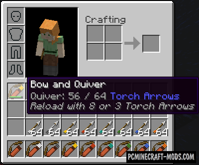 FF Quiver - Weapon Mod For Minecraft 1.12.2, 1.10.2, 1.8.9