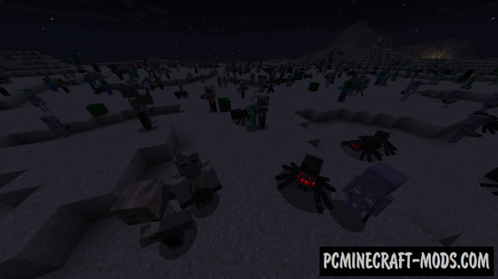 IncreaseMobs - Tweak Mod For Minecraft 1.12.2, 1.10.2, 1.7.10