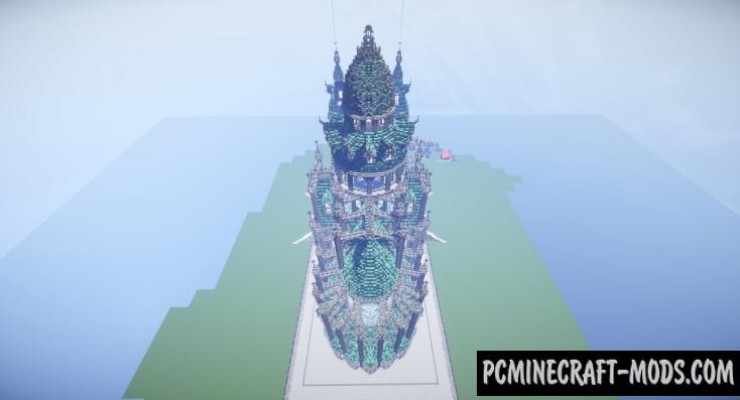 Prismarine Cathedral Castle Map For Minecraft 1 17 1 16 5 Pc Java Mods