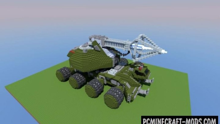 Type-92 Maser Beam Tank - 3D Art Map For MC