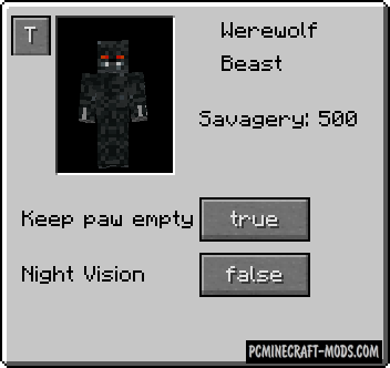 Howling Moon Mod For Minecraft 1.12.2, 1.11.2, 1.10.2, 1.7.10