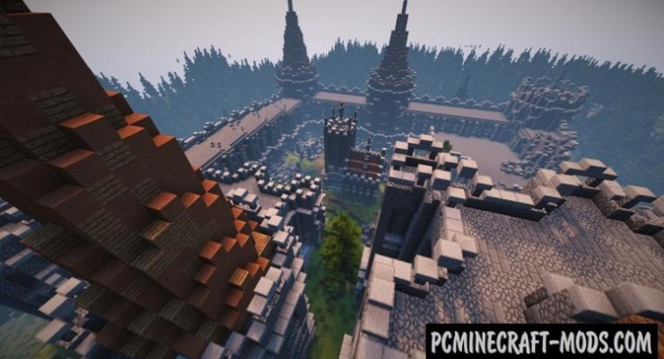 minecraft abandoned city map that looks like the ned of the world