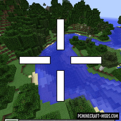 Custom Crosshair - GUI Mod Minecraft 1.20.4, 1.19.4, 1.18.2, 1.12.2