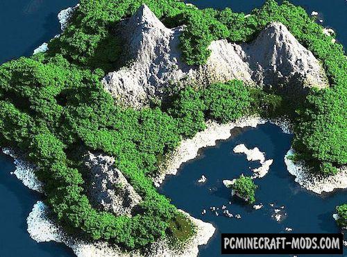 Tropical Island - Survival Map For Minecraft