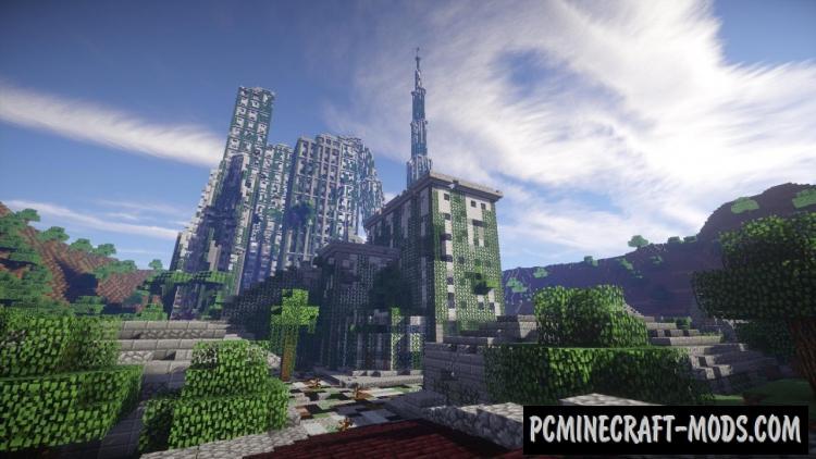 Post Apocalyptic City Map For Minecraft 1.14, 1.13.2  PC 