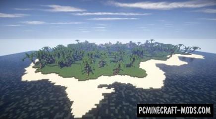 Tropical Island - Survival, Terrain Map Minecraft