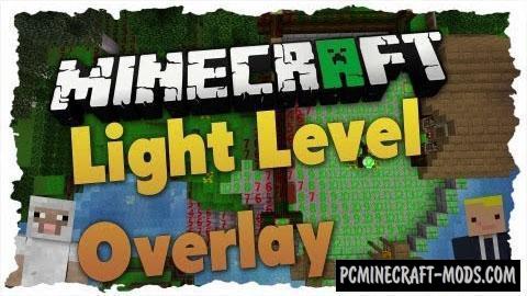 Light Level Overlay Reloaded Shader Mod 1.14.4, 1.12.2, 1.7.10