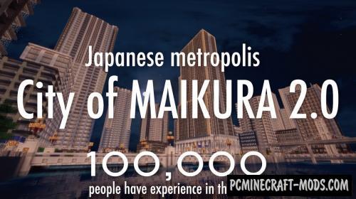 City of MAIKURA Map For Minecraft