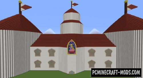 Princess Peach's Castle Map For Minecraft