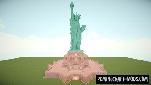 Statue of Liberty Map For Minecraft 1.15.1, 1.14.4  PC Java Mods