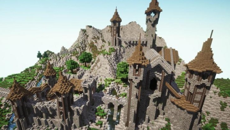 Epic Medieval Castle Map For Minecraft 1.19, 1.18.2 | PC Java Mods