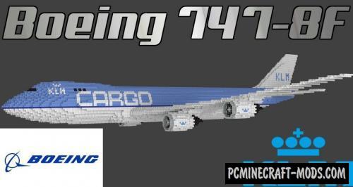 Boeing 747-8F - 3D Art Map For Minecraft