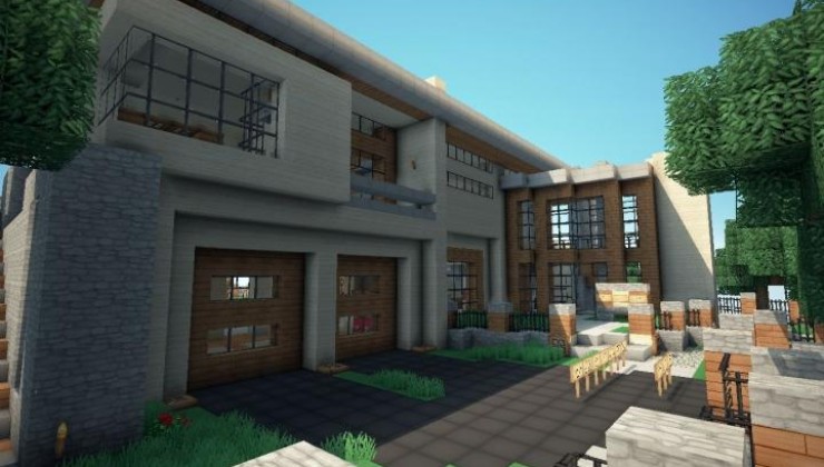 Mansion - Modern House Map For Minecraft