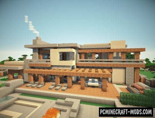 Mansion - Modern House Map For Minecraft
