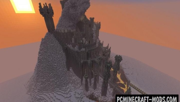 Barad-Dur - Castle, Building Map For Minecraft