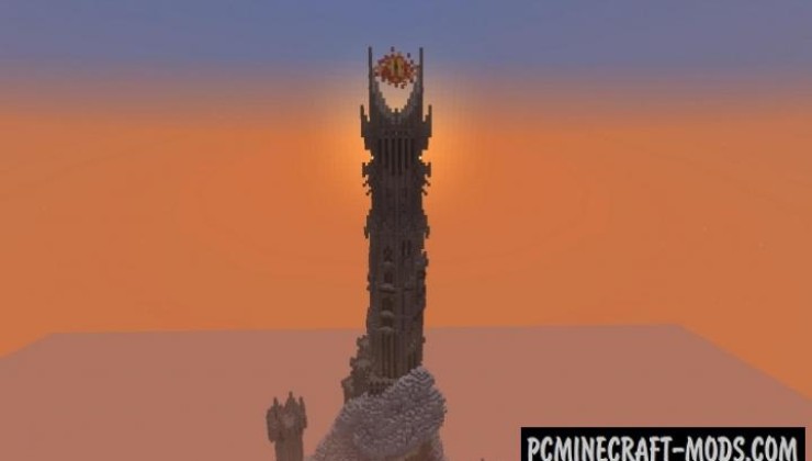 Barad-Dur - Castle, Building Map For Minecraft