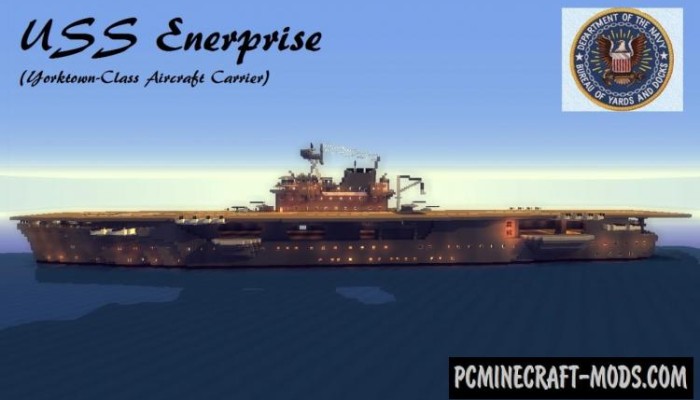 USS Enterprise - 3D Art Map For Minecraft