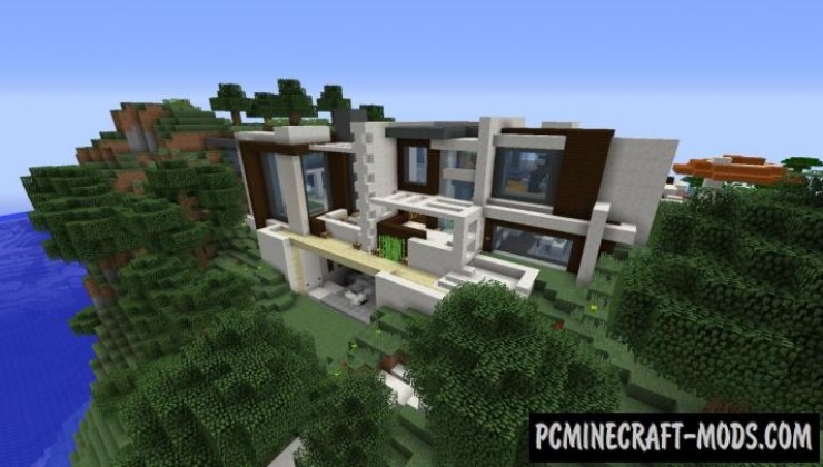 Modern Redstone Smart House Map For Minecraft