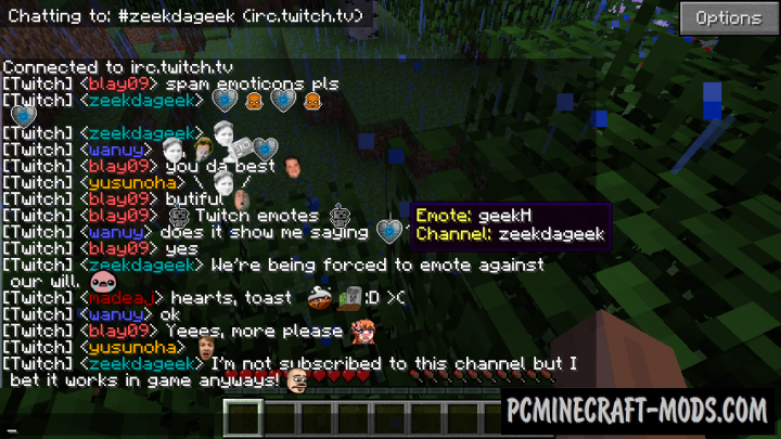 EiraMoticons - Emojiful Chat Tweaks Mod MC 1.16.5, 1.12.2