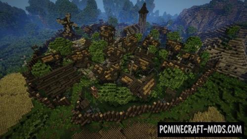 Epic Medieval Town Map For Minecraft 1.14, 1.13.2  PC 
