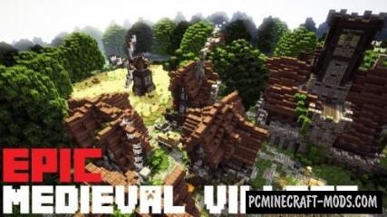 Epic Medieval Village - Town Map For Minecraft